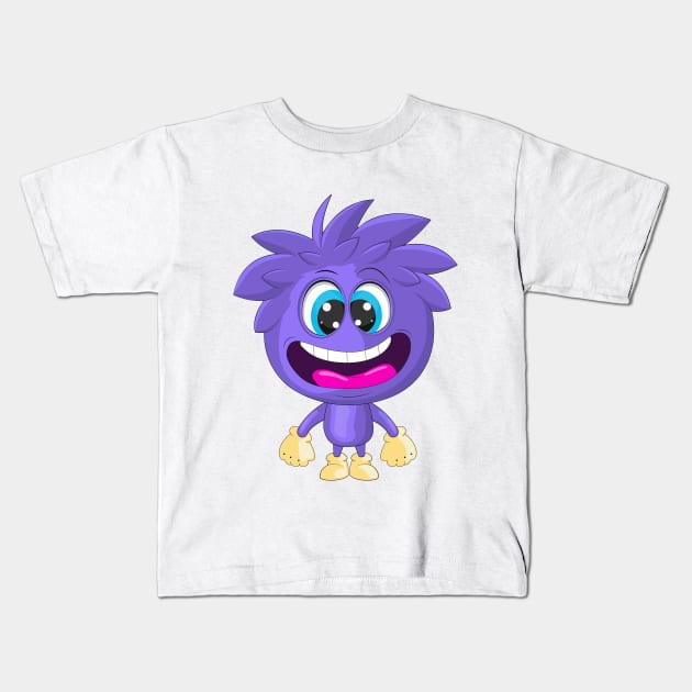 Crazy Cartoon Boy. Kids T-Shirt by AndreKENO